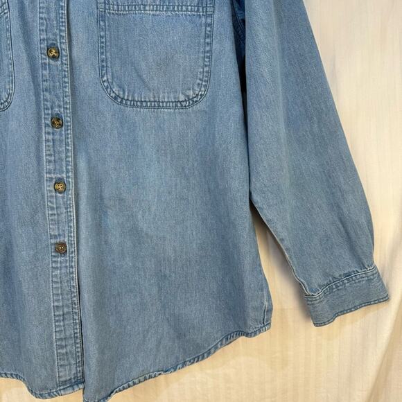 Marsh Landing Button-Down Patriotic Stars Shirt Women’s Size Medium Embroidered - Picture 3 of 9